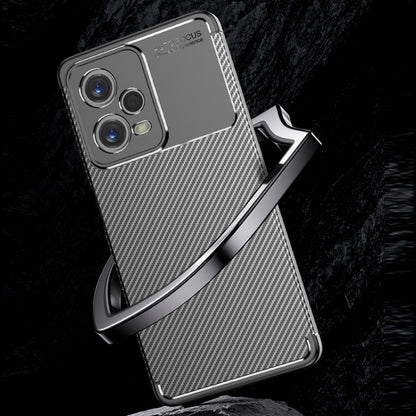 Carbon Fiber Texture Shockproof TPU Phone Case, For Xiaomi Redmi Note 12 Global/Poco X5