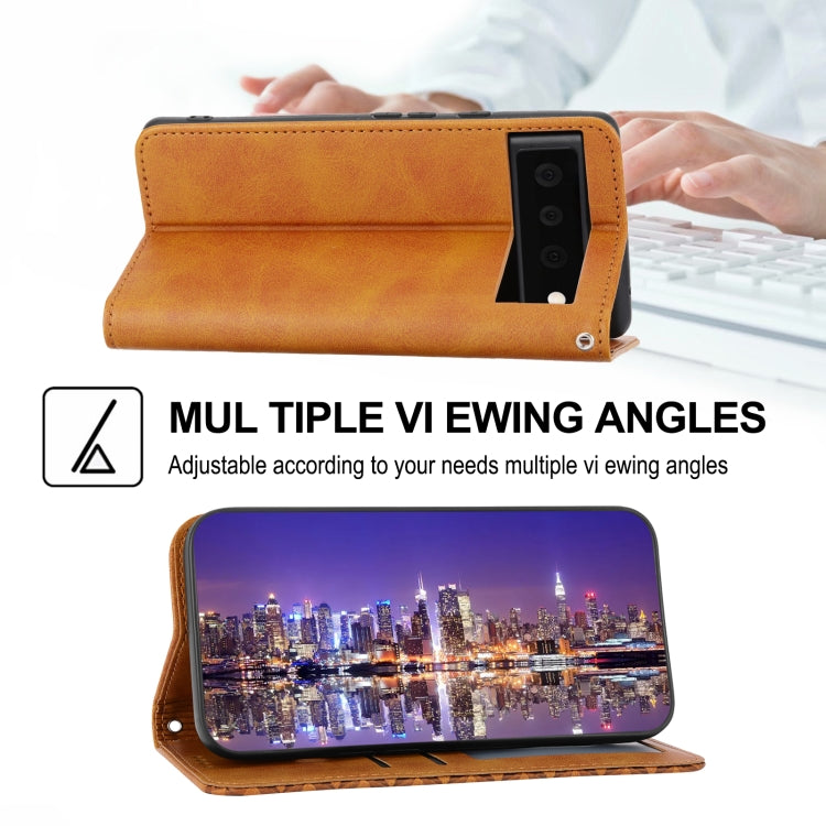 Brown folio phone case with magnetic closure and angled kickstand