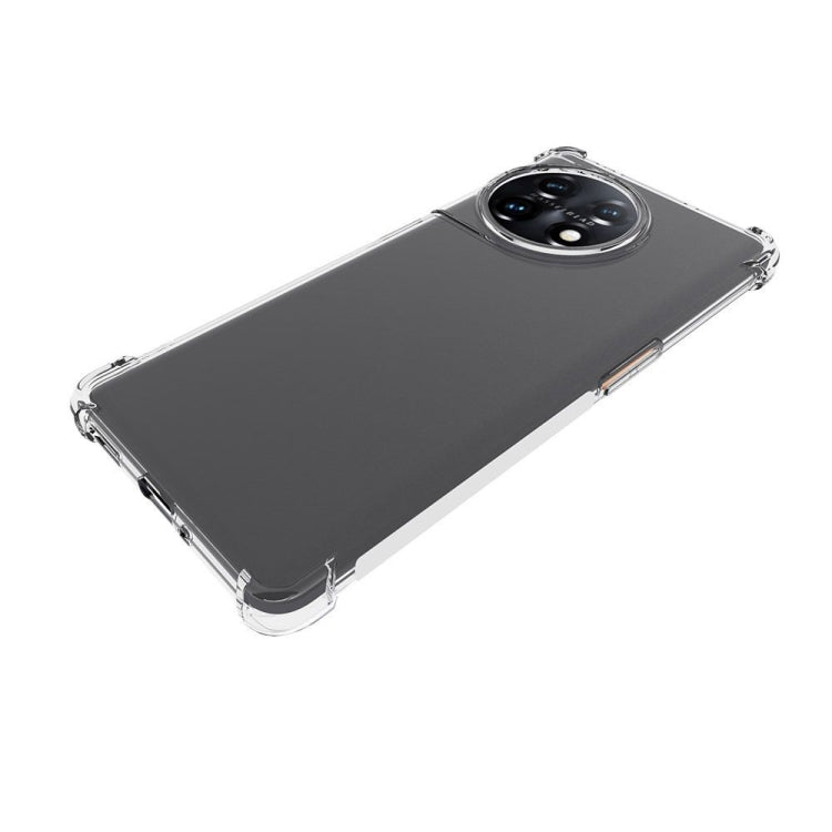 Clear TPU phone case with camera cutout and slim shockproof bumper design