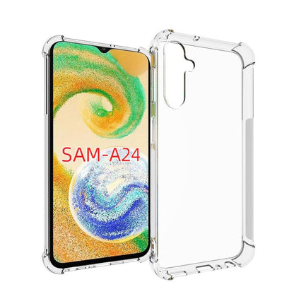 Transparent TPU phone case with raised edges and front speaker cutout
