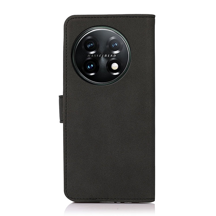 Black matte leather phone case with raised camera cutout at the top