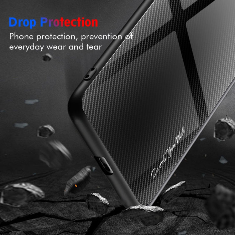 Black textured TPU phone case with carbon-fiber style pattern and camera cutout