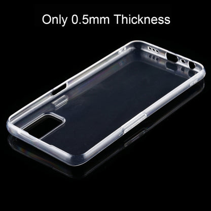 Transparent TPU phone case with precise port openings and 0.5mm slim profile