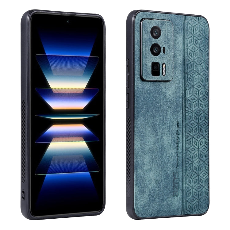 Dark green phone case with embossed geometric panel and raised camera cutout