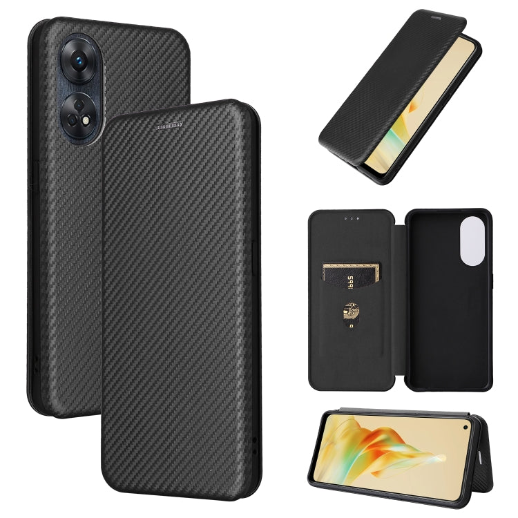 Carbon fiber flip leather phone case in dark green with card slot and folio cover