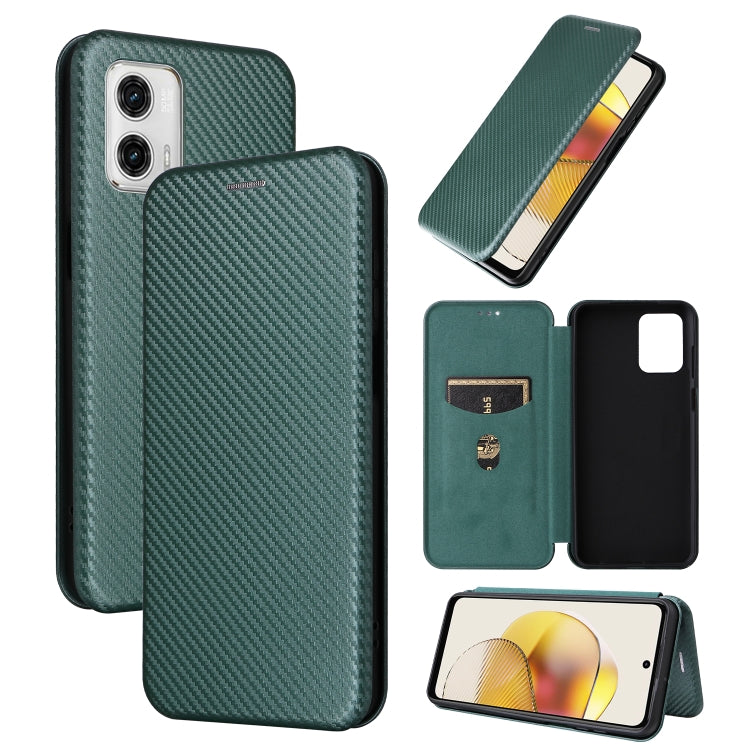 Flip leather phone case with carbon fiber texture, dark green, flip cover and card slot