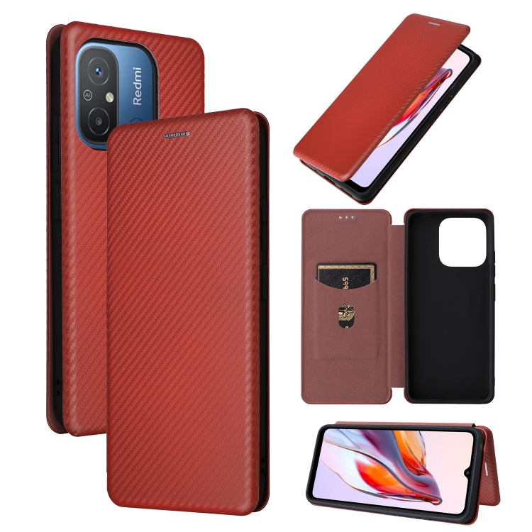 Flip leather phone case with carbon fiber texture, red, flip cover and card slot