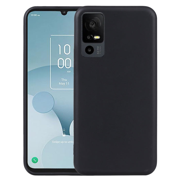 Black TPU phone case with camera cutout and raised edges