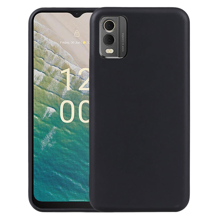 Black TPU phone case with single camera and flash cutout