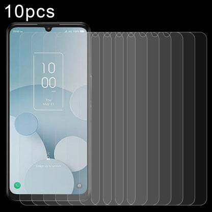 10-pack tempered glass screen protectors with clear coverage for front display