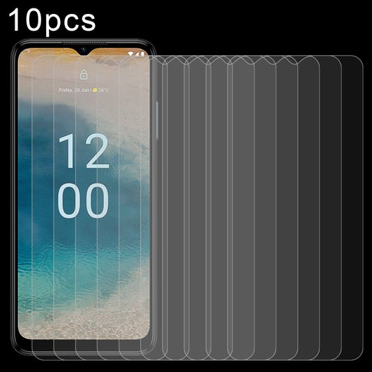 10-pack tempered glass screen protectors with 2.5D rounded edges for phone screen