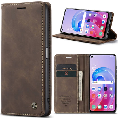 Brown leather wallet phone case with interior card slots and angled viewing stand