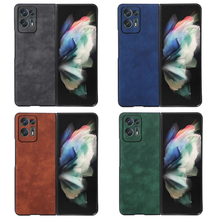 Morocco texture PU shockproof phone case, shown in black, blue, brown, green