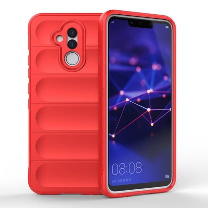 TPU flannel wallet-style phone case, red, with camera cutout and card slots