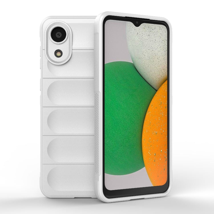 TPU flannel wallet-style phone case, white, with camera cutout and card slots