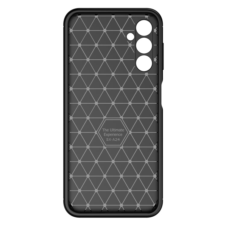 TPU phone case with gray geometric pattern, triple camera cutouts, and side button covers