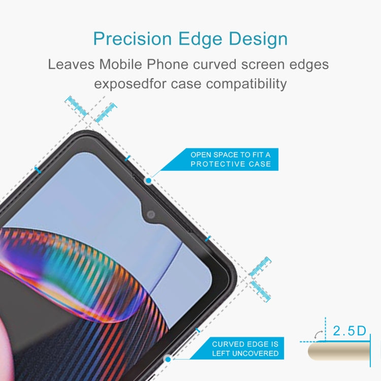 Curved 2.5D tempered glass screen protector with precision edge cutout