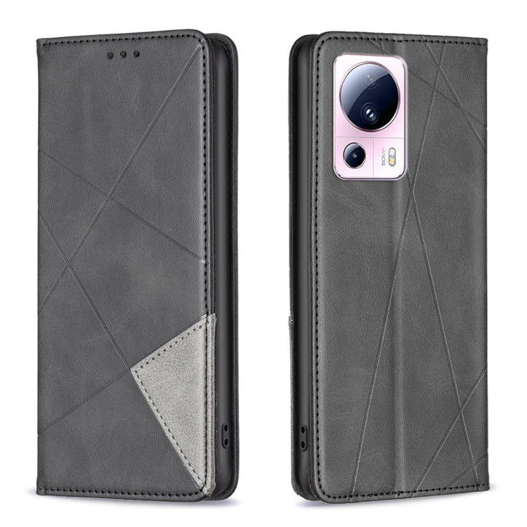 Prismatic Invisible Magnetic Leather Phone Case, For Xiaomi 13 Lite / Civi 2