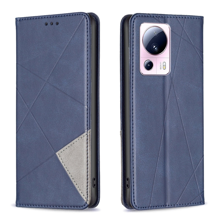 Prismatic Invisible Magnetic Leather Phone Case, For Xiaomi 13 Lite / Civi 2