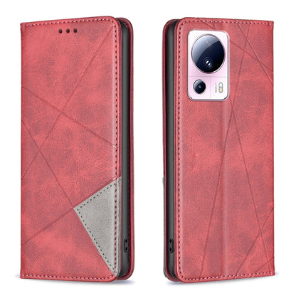 Prismatic Invisible Magnetic Leather Phone Case, For Xiaomi 13 Lite / Civi 2