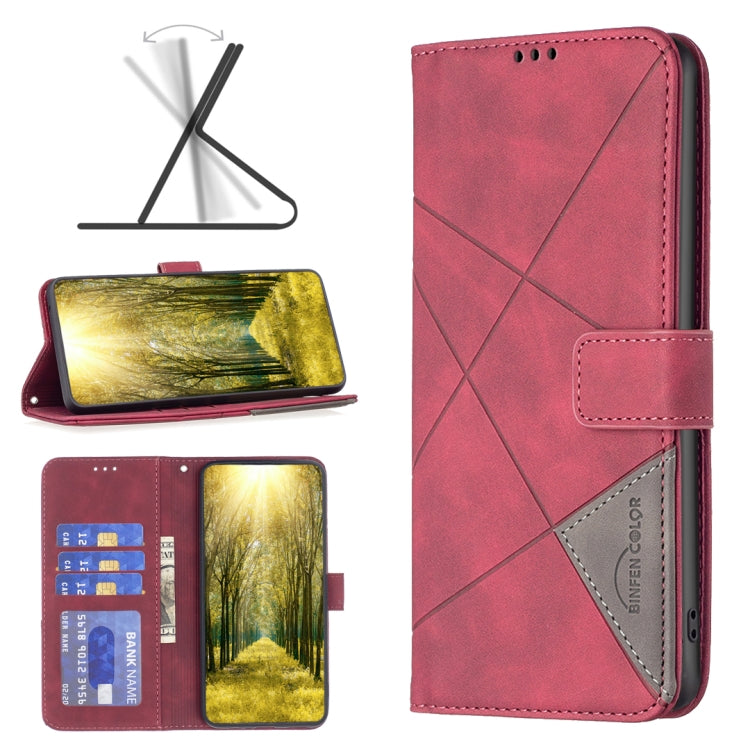 Magnetic Buckle Rhombus Texture Leather Phone Case, For Xiaomi Poco M6 4G / Redmi 13 4G, For Xiaomi Redmi Note 13 Pro 4G Global, For Xiaomi Poco M6 Pro 4G, For Xiaomi Redmi A3, For Xiaomi Redmi Note 13 4G Global, For Xiaomi Redmi K70E                  ...