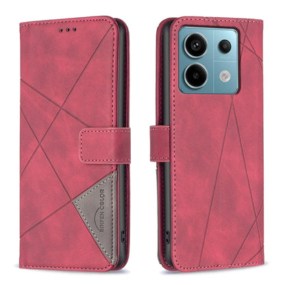 Magnetic Buckle Rhombus Texture Leather Phone Case, For Xiaomi Poco M6 4G / Redmi 13 4G, For Xiaomi Redmi Note 13 Pro 4G Global, For Xiaomi Poco M6 Pro 4G, For Xiaomi Redmi A3, For Xiaomi Redmi Note 13 4G Global, For Xiaomi Redmi K70E                  ...