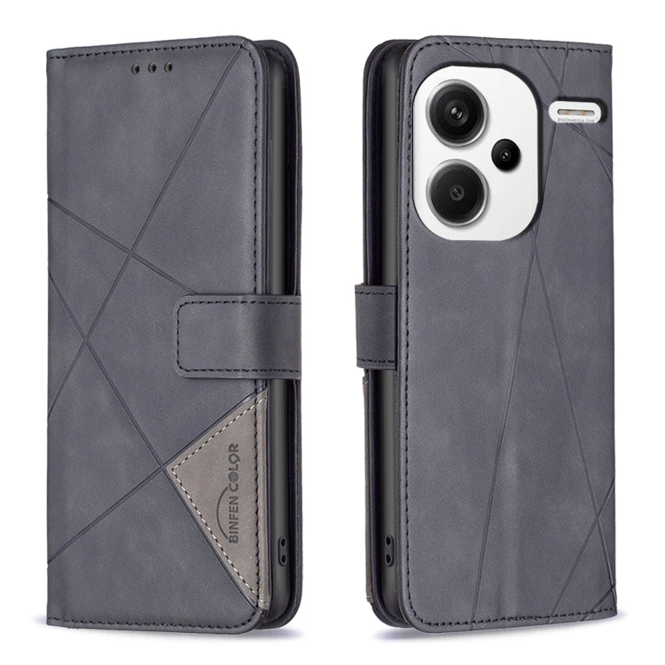 Magnetic Buckle Rhombus Texture Leather Phone Case, For Xiaomi Poco M6 4G / Redmi 13 4G, For Xiaomi Redmi Note 13 Pro 4G Global, For Xiaomi Poco M6 Pro 4G, For Xiaomi Redmi A3, For Xiaomi Redmi Note 13 4G Global, For Xiaomi Redmi K70E                  ...