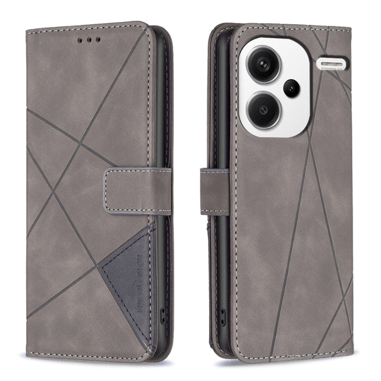 Magnetic Buckle Rhombus Texture Leather Phone Case, For Xiaomi Poco M6 4G / Redmi 13 4G, For Xiaomi Redmi Note 13 Pro 4G Global, For Xiaomi Poco M6 Pro 4G, For Xiaomi Redmi A3, For Xiaomi Redmi Note 13 4G Global, For Xiaomi Redmi K70E                  ...