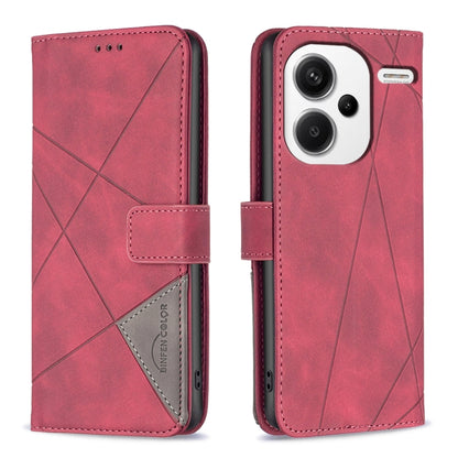 Magnetic Buckle Rhombus Texture Leather Phone Case, For Xiaomi Poco M6 4G / Redmi 13 4G, For Xiaomi Redmi Note 13 Pro 4G Global, For Xiaomi Poco M6 Pro 4G, For Xiaomi Redmi A3, For Xiaomi Redmi Note 13 4G Global, For Xiaomi Redmi K70E                  ...