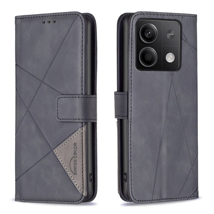 Magnetic Buckle Rhombus Texture Leather Phone Case, For Xiaomi Poco M6 4G / Redmi 13 4G, For Xiaomi Redmi Note 13 Pro 4G Global, For Xiaomi Poco M6 Pro 4G, For Xiaomi Redmi A3, For Xiaomi Redmi Note 13 4G Global, For Xiaomi Redmi K70E                  ...