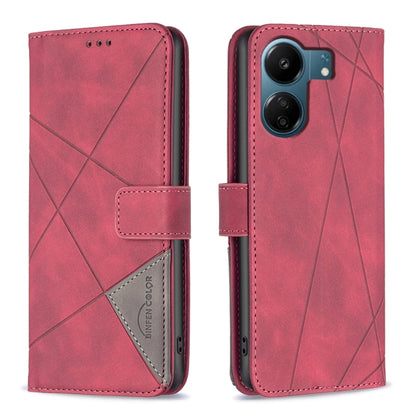 Magnetic Buckle Rhombus Texture Leather Phone Case, For Xiaomi Poco M6 4G / Redmi 13 4G, For Xiaomi Redmi Note 13 Pro 4G Global, For Xiaomi Poco M6 Pro 4G, For Xiaomi Redmi A3, For Xiaomi Redmi Note 13 4G Global, For Xiaomi Redmi K70E                  ...