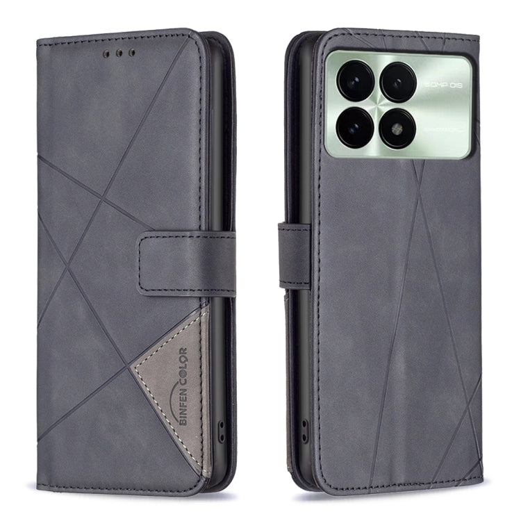 Magnetic Buckle Rhombus Texture Leather Phone Case, For Xiaomi Poco M6 4G / Redmi 13 4G, For Xiaomi Redmi Note 13 Pro 4G Global, For Xiaomi Poco M6 Pro 4G, For Xiaomi Redmi A3, For Xiaomi Redmi Note 13 4G Global, For Xiaomi Redmi K70E                  ...