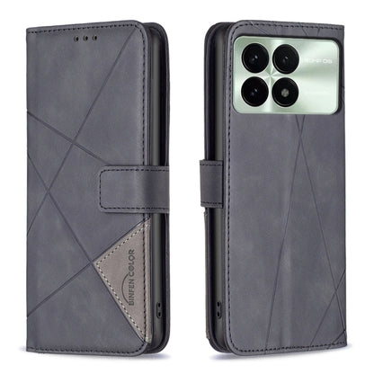 Magnetic Buckle Rhombus Texture Leather Phone Case, For Xiaomi Poco M6 4G / Redmi 13 4G, For Xiaomi Redmi Note 13 Pro 4G Global, For Xiaomi Poco M6 Pro 4G, For Xiaomi Redmi A3, For Xiaomi Redmi Note 13 4G Global, For Xiaomi Redmi K70E                  ...