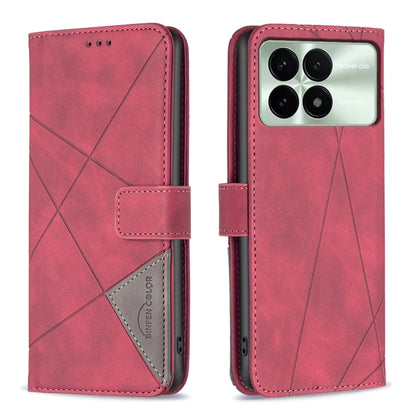 Magnetic Buckle Rhombus Texture Leather Phone Case, For Xiaomi Poco M6 4G / Redmi 13 4G, For Xiaomi Redmi Note 13 Pro 4G Global, For Xiaomi Poco M6 Pro 4G, For Xiaomi Redmi A3, For Xiaomi Redmi Note 13 4G Global, For Xiaomi Redmi K70E                  ...