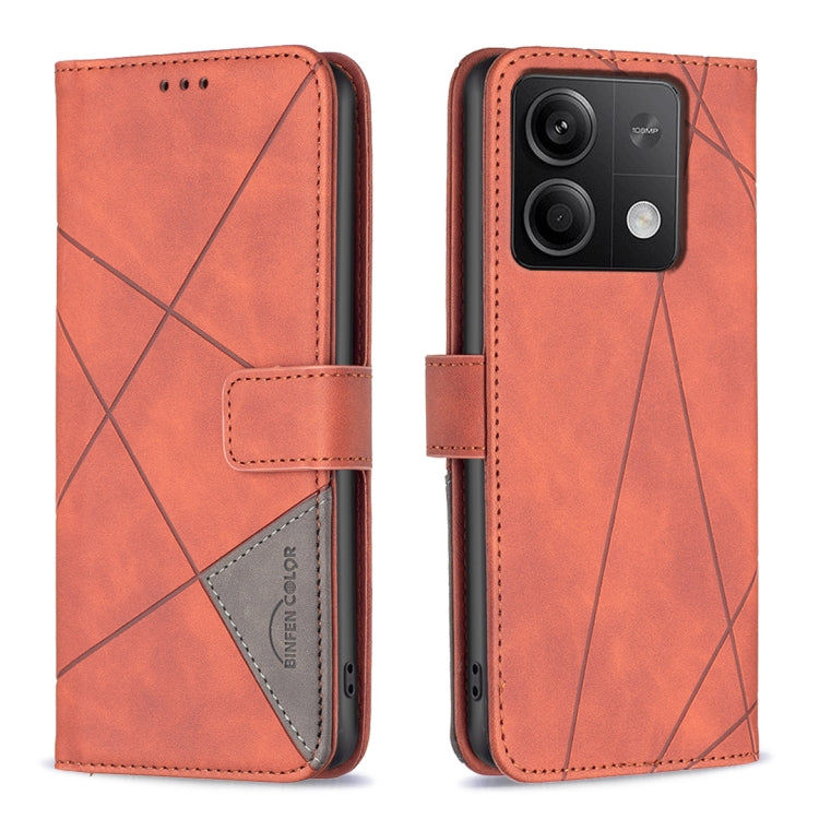 Magnetic Buckle Rhombus Texture Leather Phone Case, For Xiaomi Poco M6 4G / Redmi 13 4G, For Xiaomi Redmi Note 13 Pro 4G Global, For Xiaomi Poco M6 Pro 4G, For Xiaomi Redmi A3, For Xiaomi Redmi Note 13 4G Global, For Xiaomi Redmi K70E                  ...
