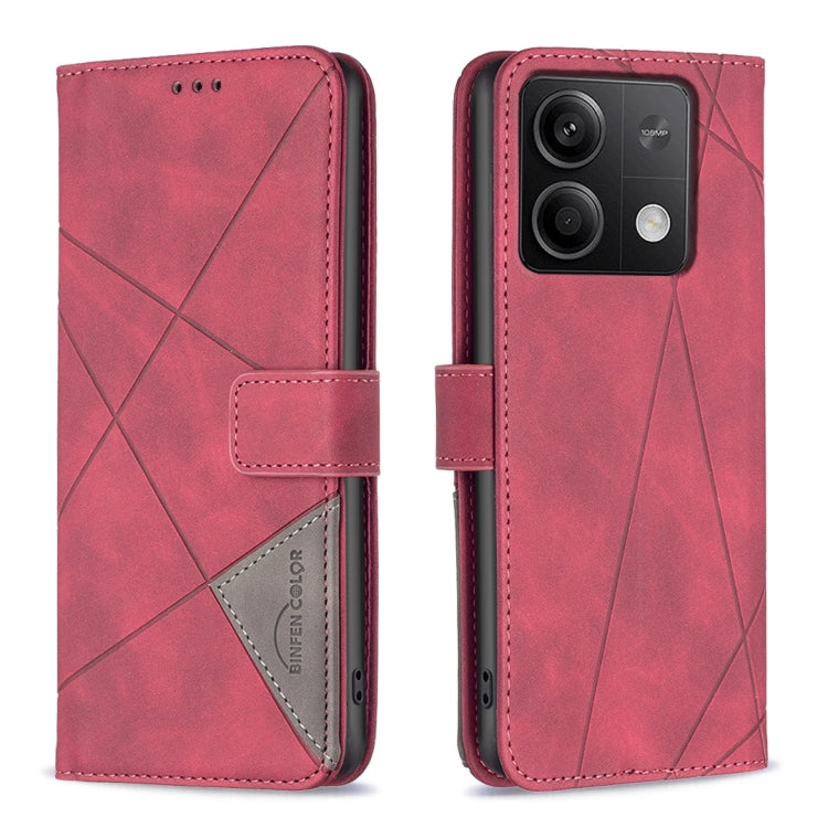 Magnetic Buckle Rhombus Texture Leather Phone Case, For Xiaomi Poco M6 4G / Redmi 13 4G, For Xiaomi Redmi Note 13 Pro 4G Global, For Xiaomi Poco M6 Pro 4G, For Xiaomi Redmi A3, For Xiaomi Redmi Note 13 4G Global, For Xiaomi Redmi K70E                  ...