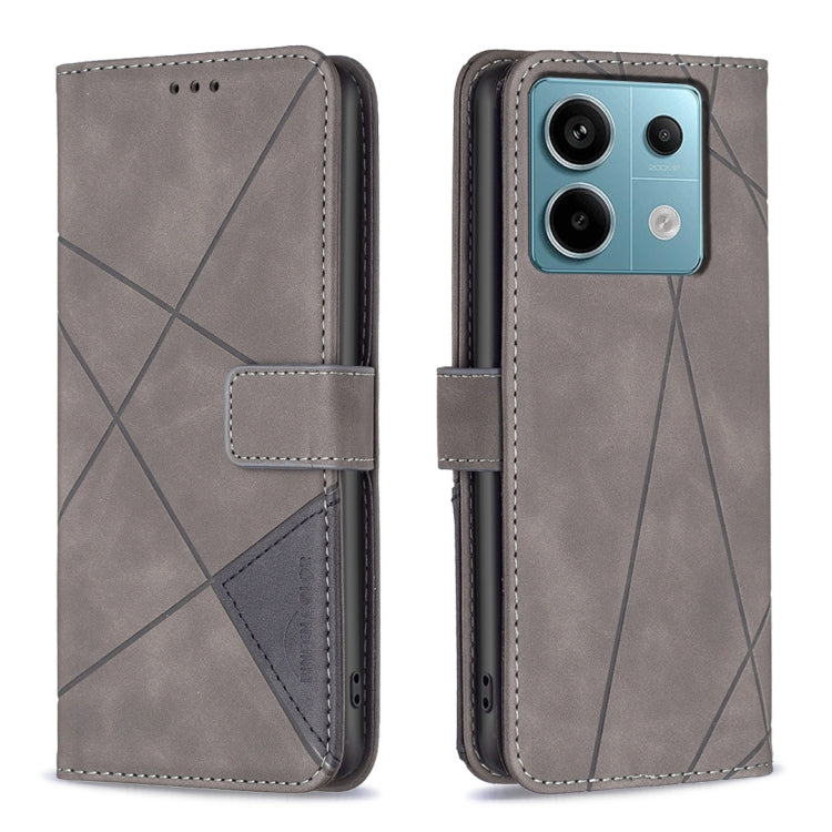 Magnetic Buckle Rhombus Texture Leather Phone Case, For Xiaomi Poco M6 4G / Redmi 13 4G, For Xiaomi Redmi Note 13 Pro 4G Global, For Xiaomi Poco M6 Pro 4G, For Xiaomi Redmi A3, For Xiaomi Redmi Note 13 4G Global, For Xiaomi Redmi K70E                  ...