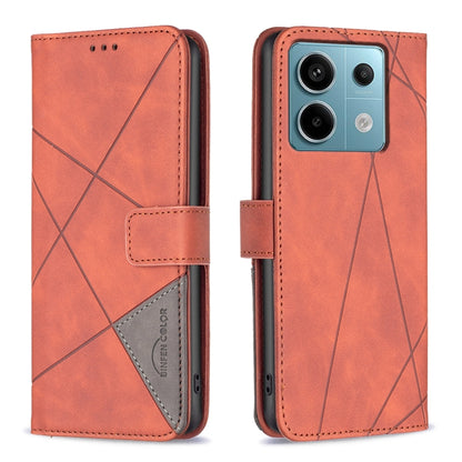 Magnetic Buckle Rhombus Texture Leather Phone Case, For Xiaomi Poco M6 4G / Redmi 13 4G, For Xiaomi Redmi Note 13 Pro 4G Global, For Xiaomi Poco M6 Pro 4G, For Xiaomi Redmi A3, For Xiaomi Redmi Note 13 4G Global, For Xiaomi Redmi K70E                  ...