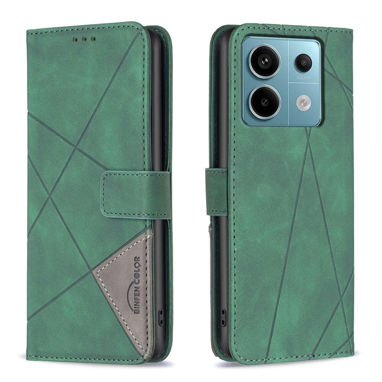 Magnetic Buckle Rhombus Texture Leather Phone Case, For Xiaomi Poco M6 4G / Redmi 13 4G, For Xiaomi Redmi Note 13 Pro 4G Global, For Xiaomi Poco M6 Pro 4G, For Xiaomi Redmi A3, For Xiaomi Redmi Note 13 4G Global, For Xiaomi Redmi K70E                  ...