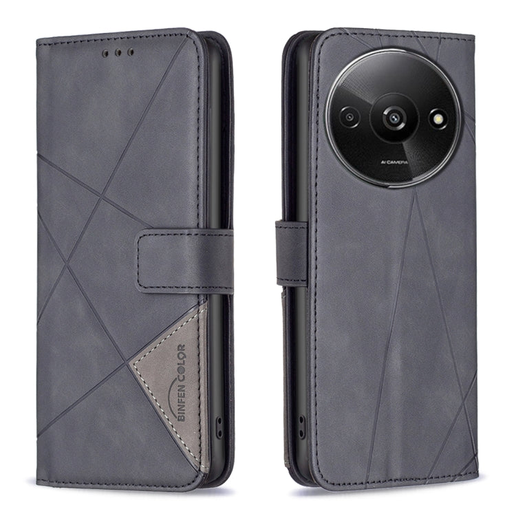 Magnetic Buckle Rhombus Texture Leather Phone Case, For Xiaomi Poco M6 4G / Redmi 13 4G, For Xiaomi Redmi Note 13 Pro 4G Global, For Xiaomi Poco M6 Pro 4G, For Xiaomi Redmi A3, For Xiaomi Redmi Note 13 4G Global, For Xiaomi Redmi K70E                  ...