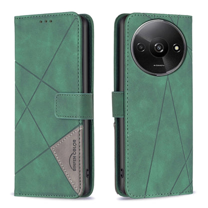 Magnetic Buckle Rhombus Texture Leather Phone Case, For Xiaomi Poco M6 4G / Redmi 13 4G, For Xiaomi Redmi Note 13 Pro 4G Global, For Xiaomi Poco M6 Pro 4G, For Xiaomi Redmi A3, For Xiaomi Redmi Note 13 4G Global, For Xiaomi Redmi K70E                  ...