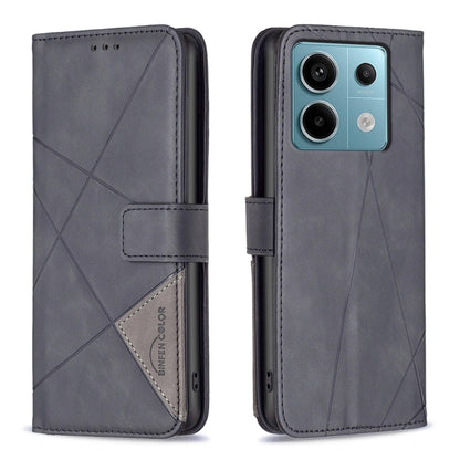 Magnetic Buckle Rhombus Texture Leather Phone Case, For Xiaomi Poco M6 4G / Redmi 13 4G, For Xiaomi Redmi Note 13 Pro 4G Global, For Xiaomi Poco M6 Pro 4G, For Xiaomi Redmi A3, For Xiaomi Redmi Note 13 4G Global, For Xiaomi Redmi K70E                  ...