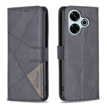 Magnetic Buckle Rhombus Texture Leather Phone Case, For Xiaomi Poco M6 4G / Redmi 13 4G, For Xiaomi Redmi Note 13 Pro 4G Global, For Xiaomi Poco M6 Pro 4G, For Xiaomi Redmi A3, For Xiaomi Redmi Note 13 4G Global, For Xiaomi Redmi K70E                  ...