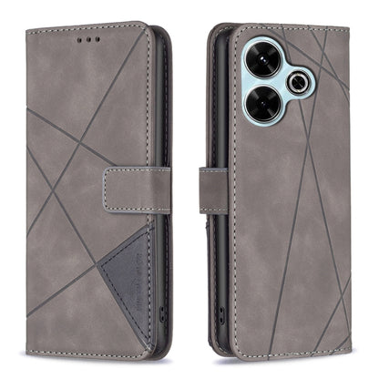 Magnetic Buckle Rhombus Texture Leather Phone Case, For Xiaomi Poco M6 4G / Redmi 13 4G, For Xiaomi Redmi Note 13 Pro 4G Global, For Xiaomi Poco M6 Pro 4G, For Xiaomi Redmi A3, For Xiaomi Redmi Note 13 4G Global, For Xiaomi Redmi K70E                  ...