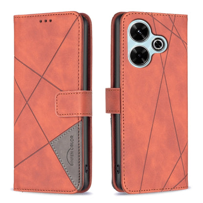 Magnetic Buckle Rhombus Texture Leather Phone Case, For Xiaomi Poco M6 4G / Redmi 13 4G, For Xiaomi Redmi Note 13 Pro 4G Global, For Xiaomi Poco M6 Pro 4G, For Xiaomi Redmi A3, For Xiaomi Redmi Note 13 4G Global, For Xiaomi Redmi K70E                  ...