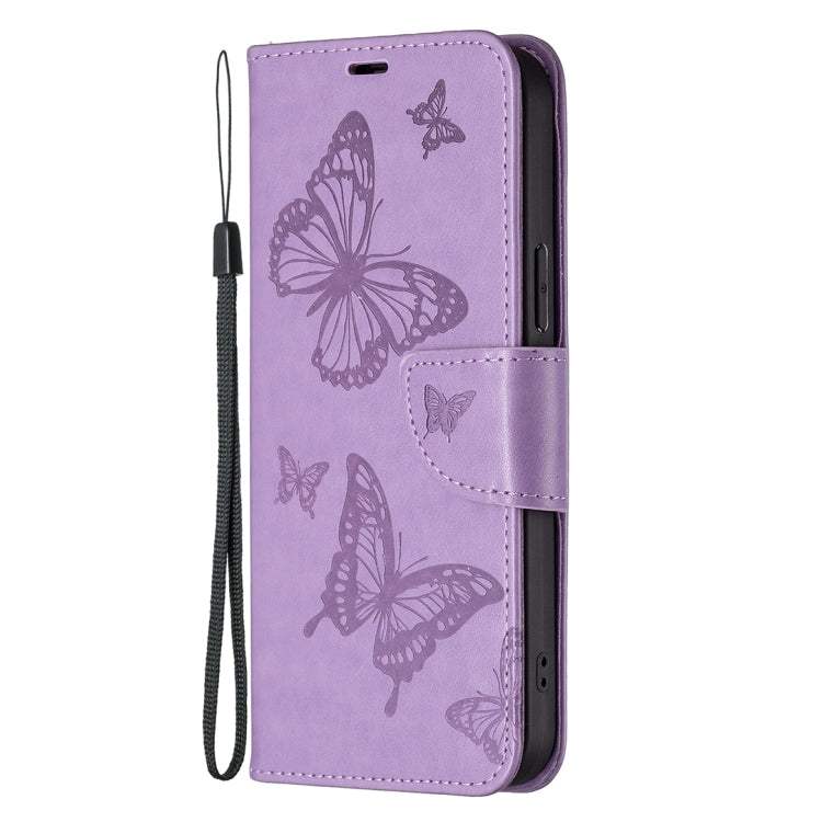 Two Butterflies Embossing Leather Phone Case, For Xiaomi 13 Lite / Civi 2