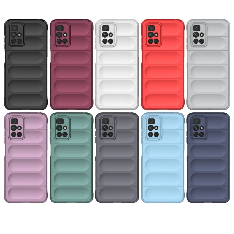 For Redmi 10 TPU phone cases with flannel lining, assorted colors, dual-layer ridged design