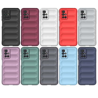 For Redmi 10 TPU phone cases with flannel lining, assorted colors, dual-layer ridged design