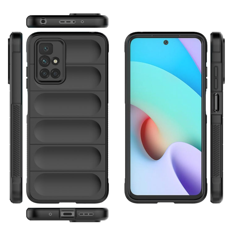 Black TPU phone case for Redmi 10, raised camera cutout and protected edges