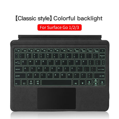 Magnetic Bluetooth keyboard leather case with colorful backlight keys and trackpad